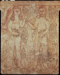 Ádám és Éva, Fayumból (falfestmény)